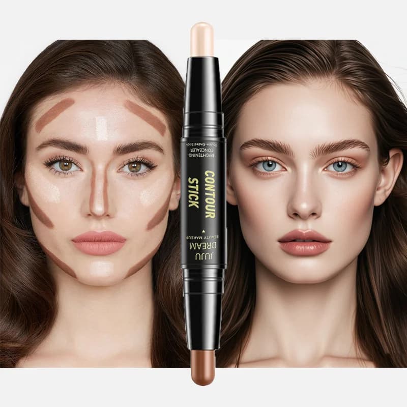 Dual-ended contour stick, facial foundation, conce - 2