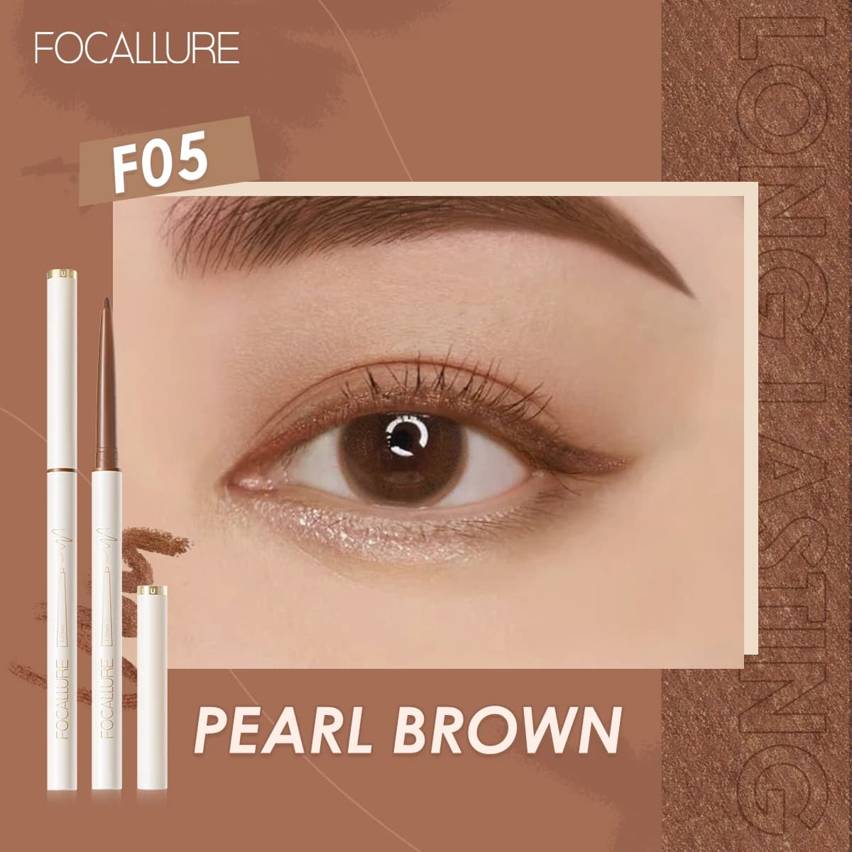 FOCALLURE - Crayon Sourcils Waterproof 5 Teintes - teinte sélectionnée