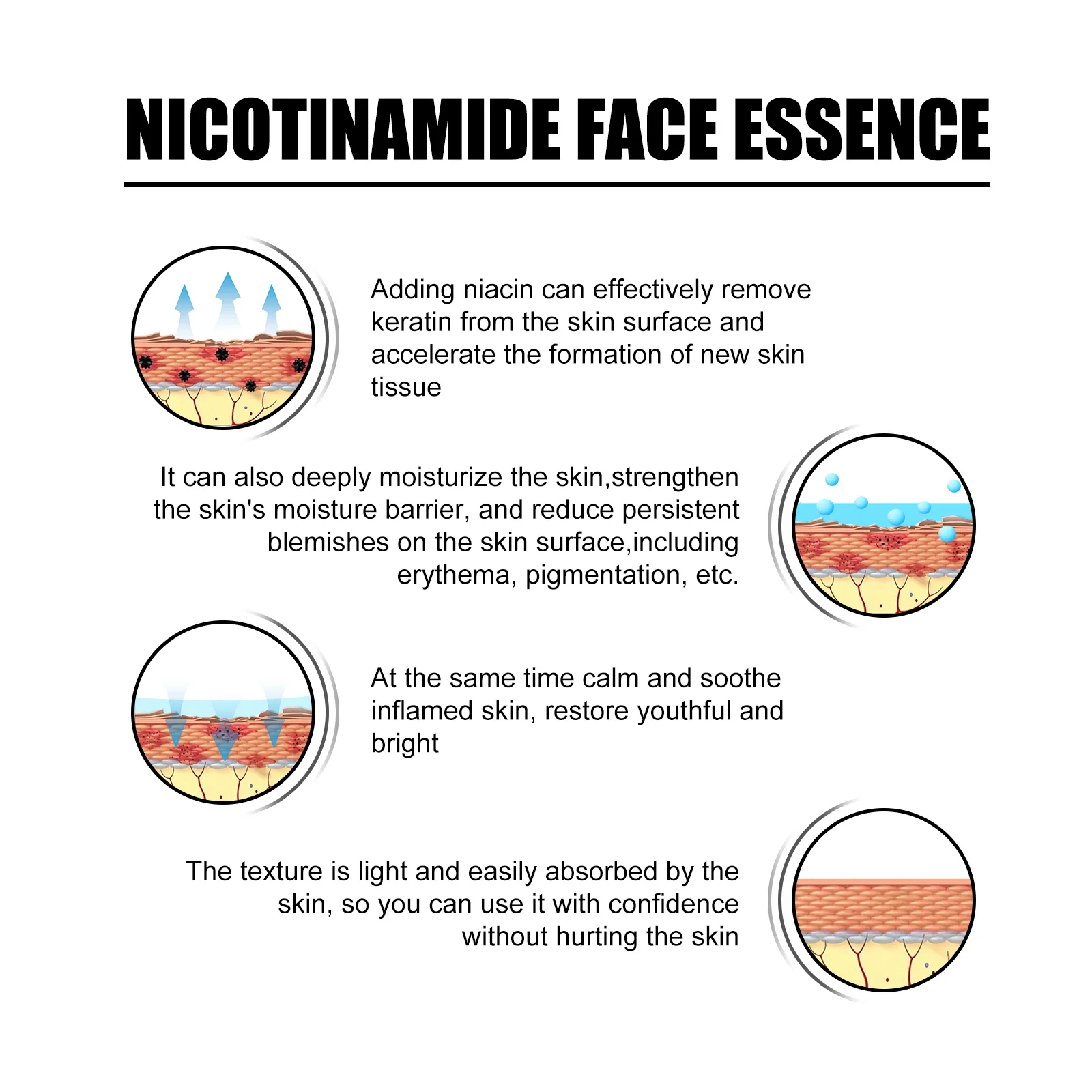 Niacinamide Niacinamide Facial Serum: fades acne marks, hydrat - 3