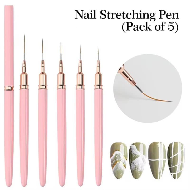 Nail Nail Art Liner Brush Set UV Gel Nail Brushes Kits  - 3