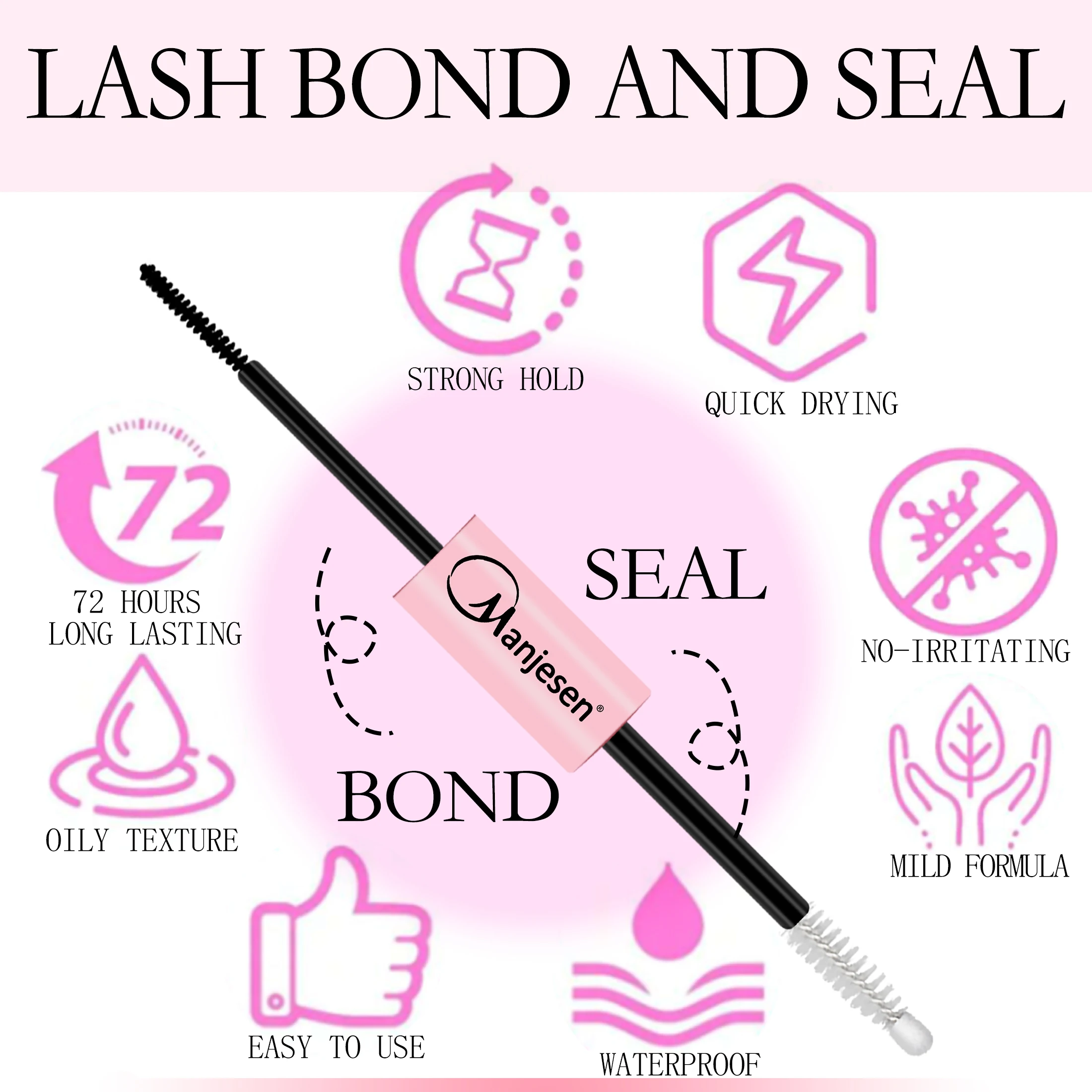 Lash Lash Makeup set Bond and Seal Individual Lashes Gl - 4