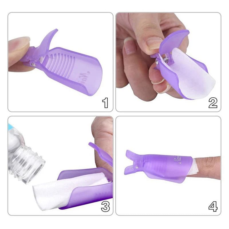 /bag Nail Acrylic Removal Clip for Remove UV LED G - 5