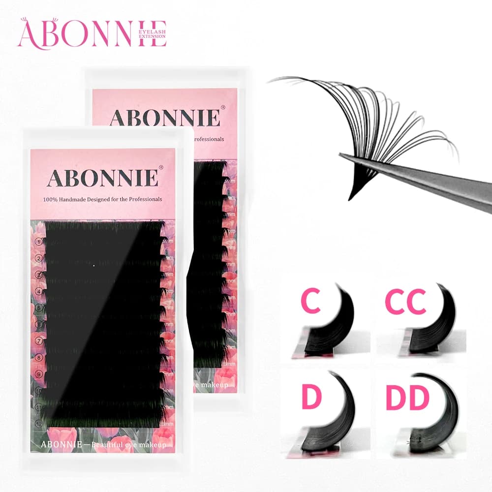 ABONNIE ABONNIE Matte Black Easy Fan Lashes Cashmere Bloom - 2