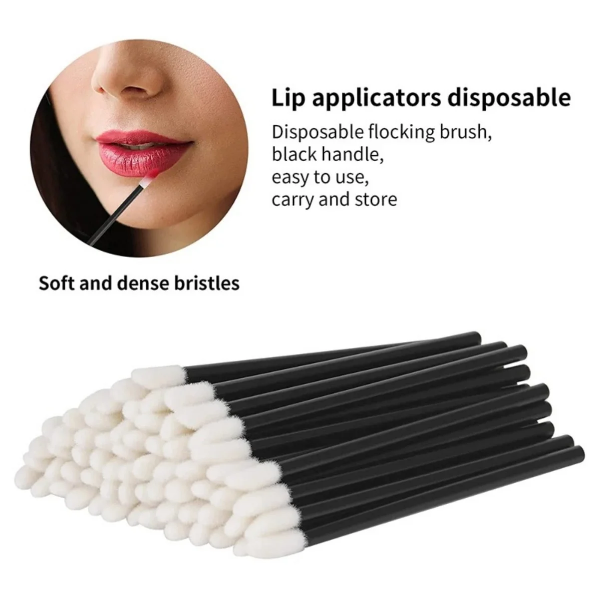 50/100 Sposable Lip Brush Eyelash Makeups Microbru - 1