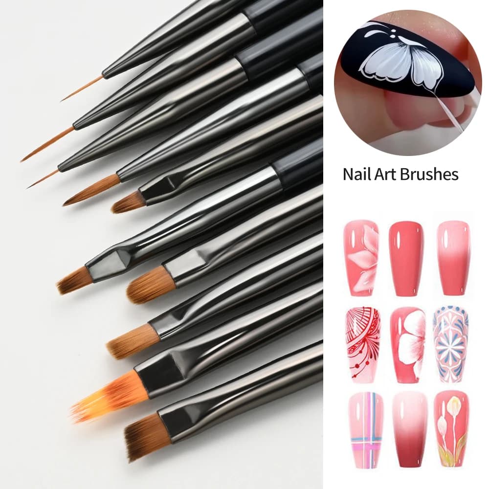 Nail Nail Art Pen Brush UV Gel DIY Painting Liner Pen S - 5