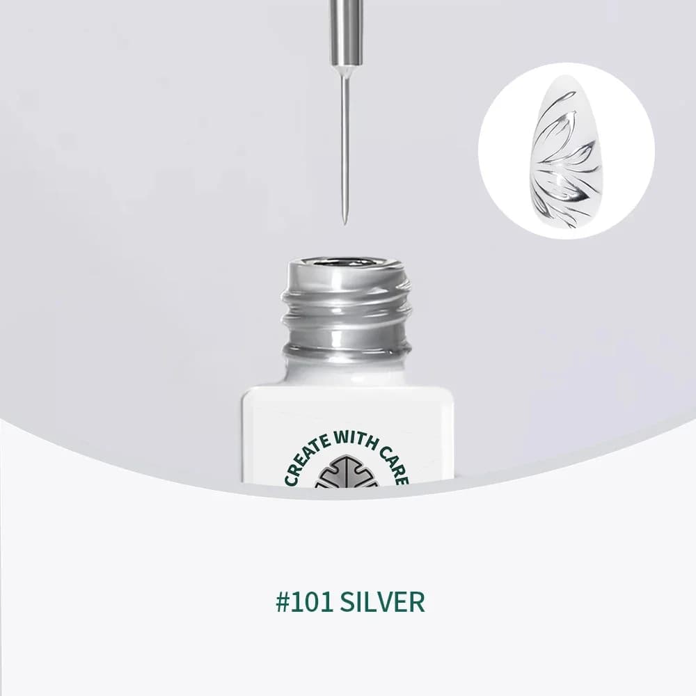 NAILPOP Stylo Liner Gel UV 8ml, 5 Couleurs - Tenue Parfaite - teinte sélectionnée