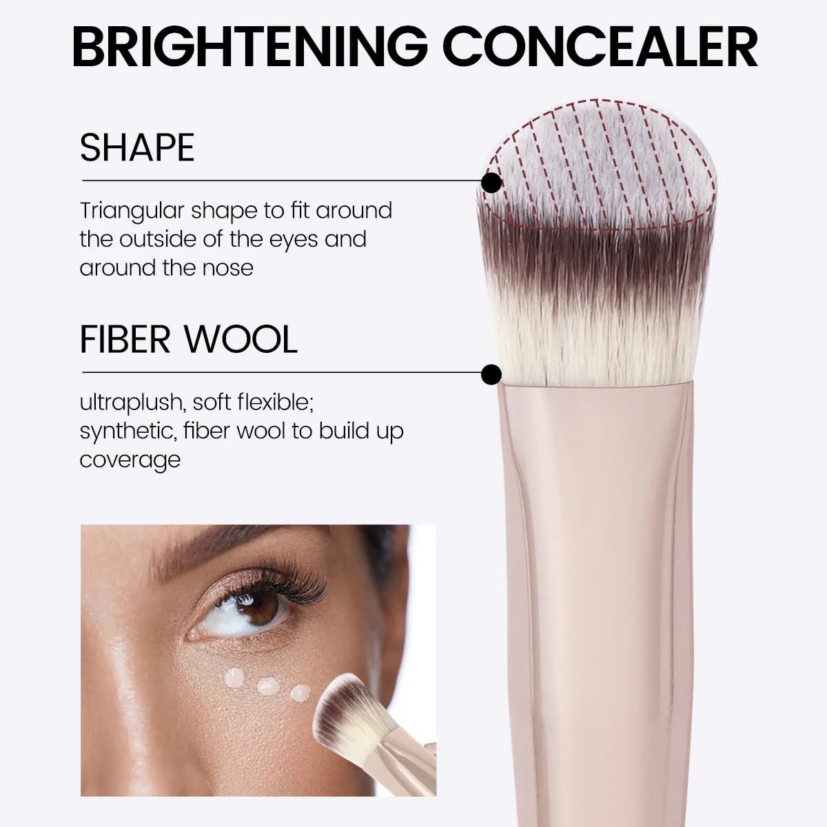 MAANGE MAANGE Under Eye Concealer Makeup Brush Triangle F - 2