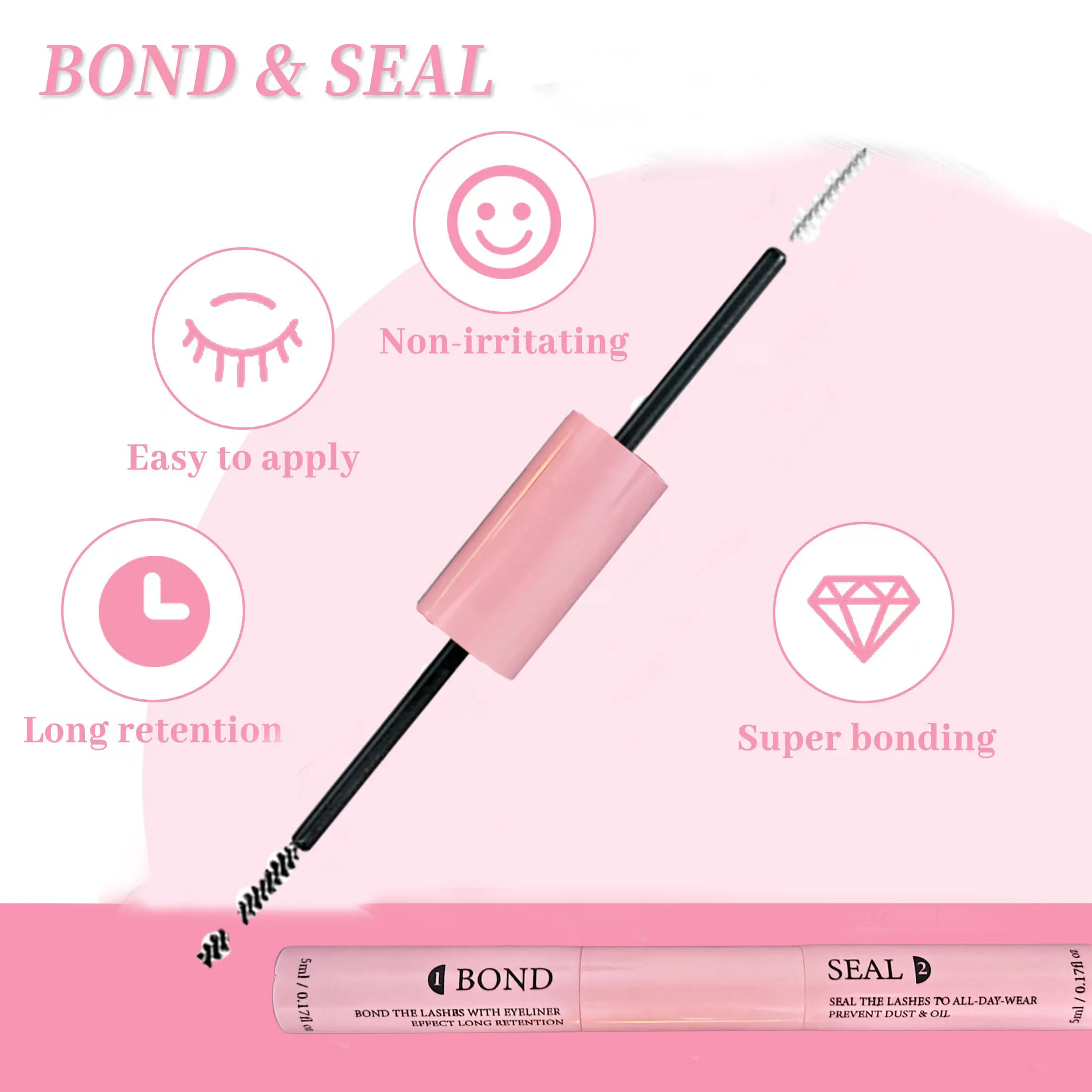 Lash Lash Bond and Seal 10ml Individual Lashes Glue and - 5