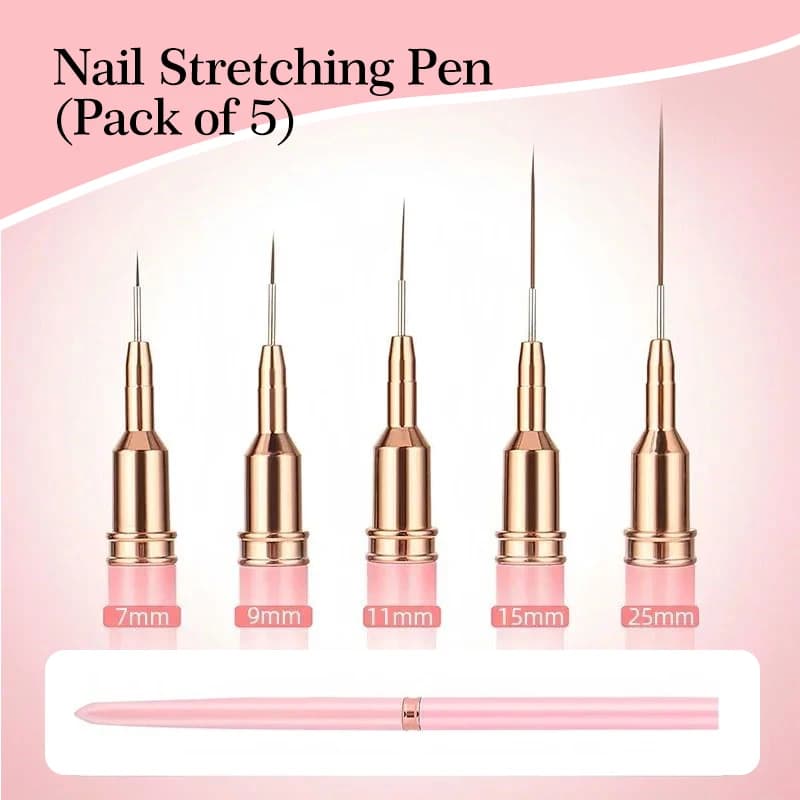 Nail Nail Art Liner Brush Set UV Gel Nail Brushes Kits  - 4
