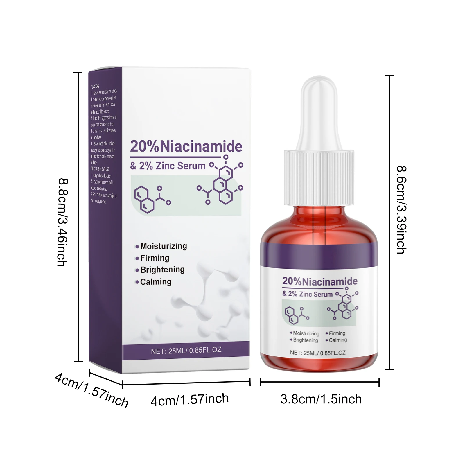 B3 Niacinamide Serum Tightening Pore Minimizing Fa - teinte sélectionnée