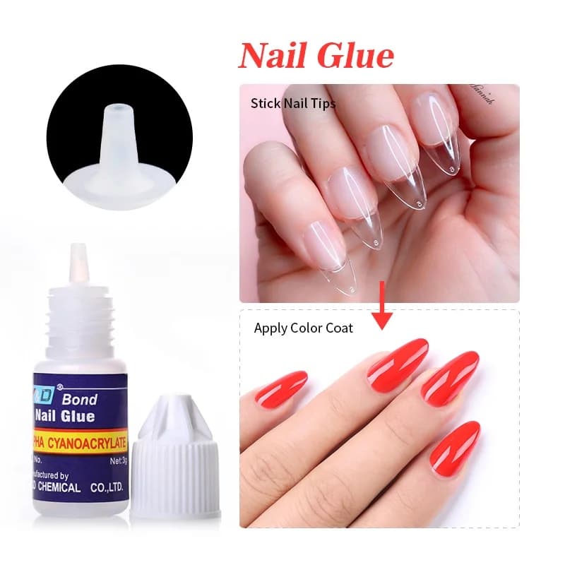 Super Super Strong Nail Bond Glue Acrylic Tips & Rhinest - 3