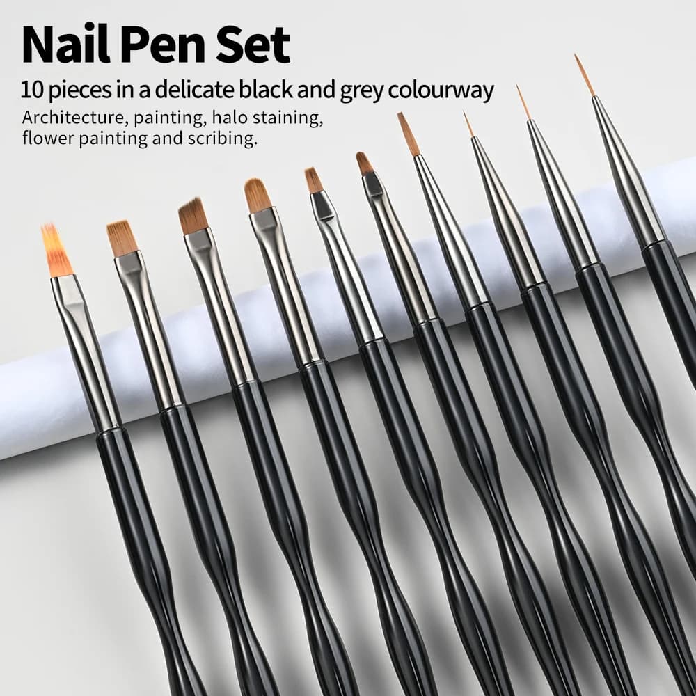Nail Nail Art Pen Brush UV Gel DIY Painting Liner Pen S - 3