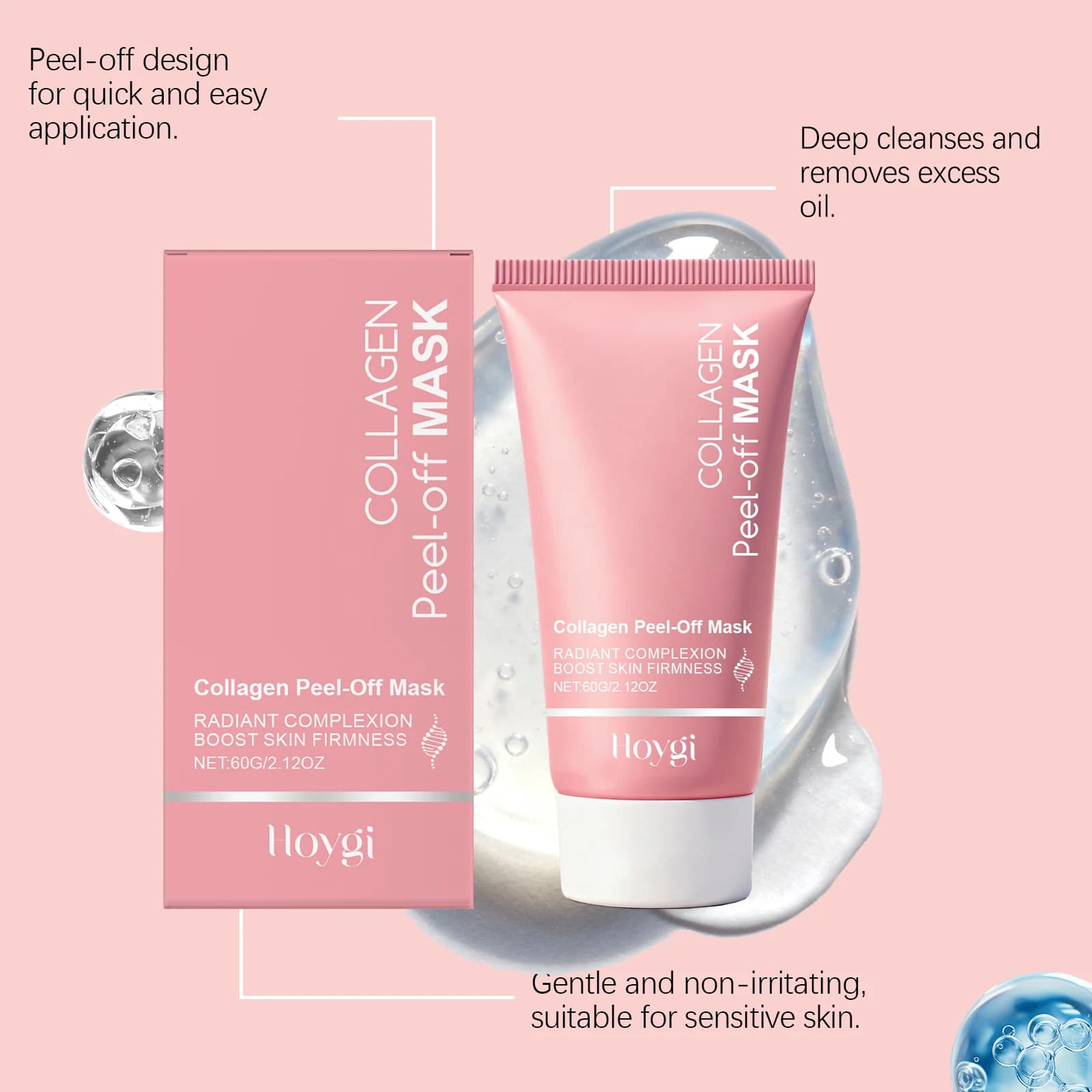 HOYGI HOYGI Collagen Facial Mask Nicotinamide Peel Off M - 5