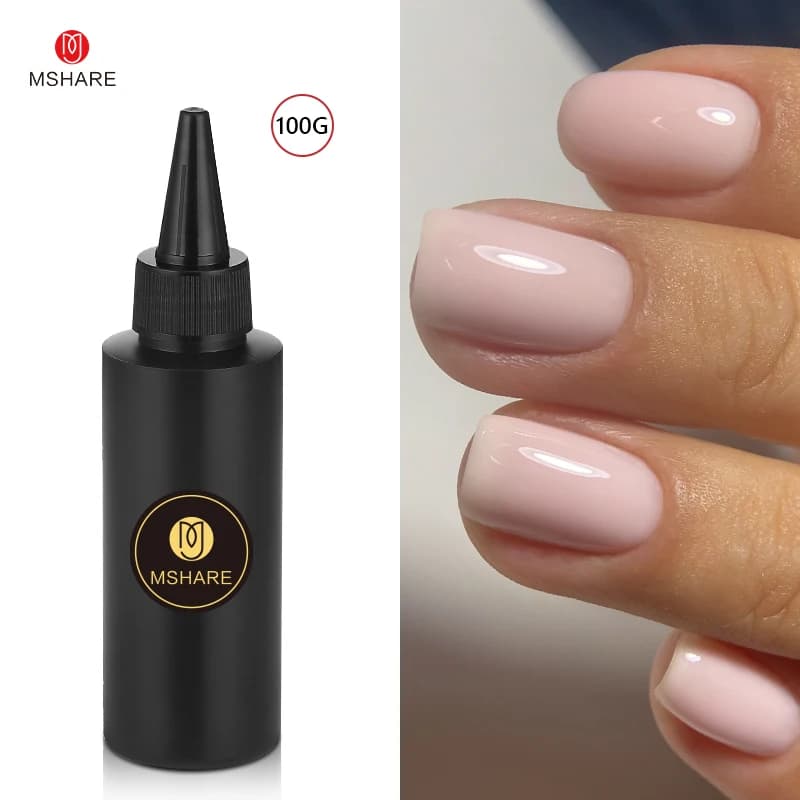 MSHARE MSHARE Milk Milky Pink Rubber Base Coat Color Nail - teinte sélectionnée