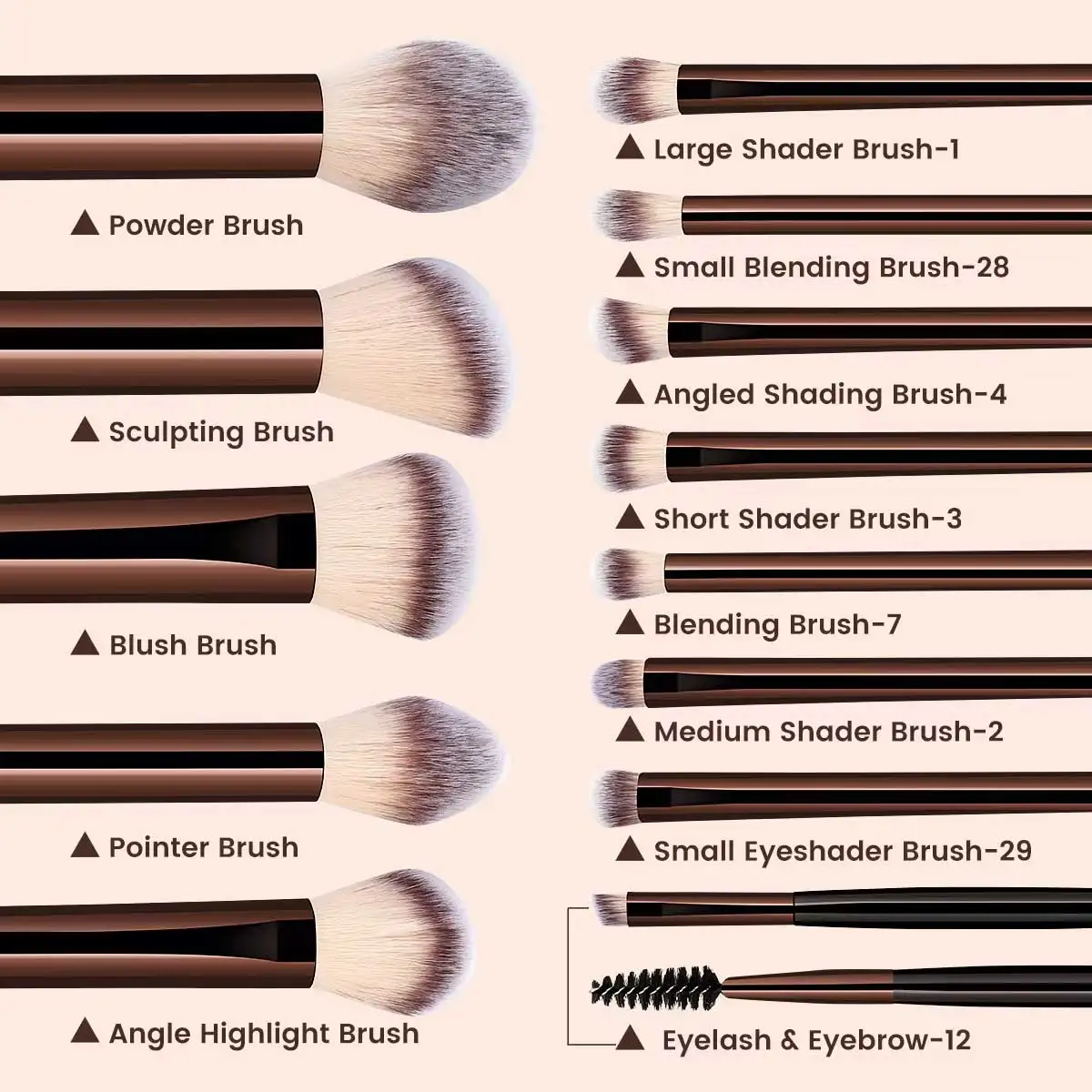 Makeup Makeup Brush Set Foundation Concealer Powder Eyesh - 3
