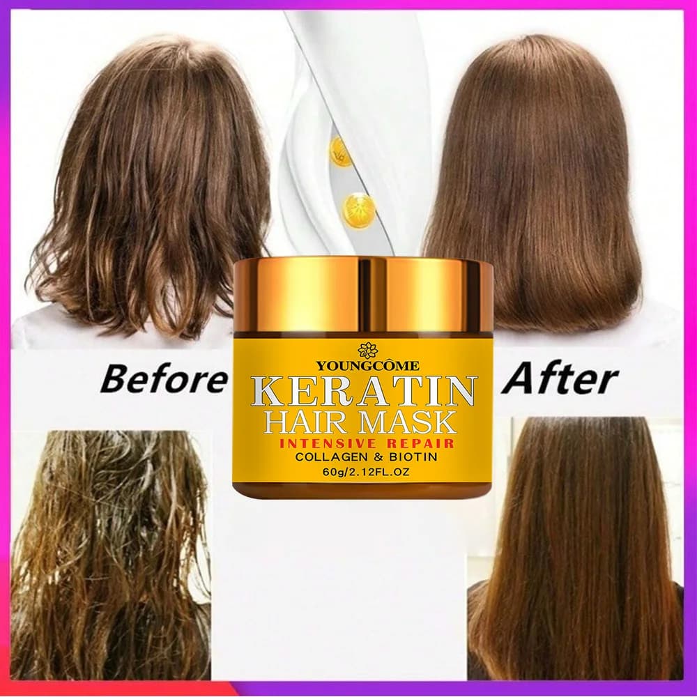 Hair Hair Repairs Hair Mask Biotin Collagen Keratin Tre - 3