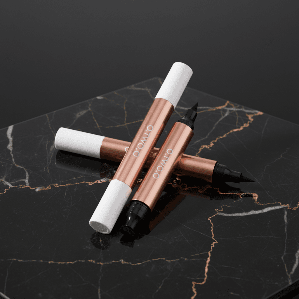 O.TWO.O - Eye-liner Feutre Double-Pointe Waterproof Séchage Rapide - 2