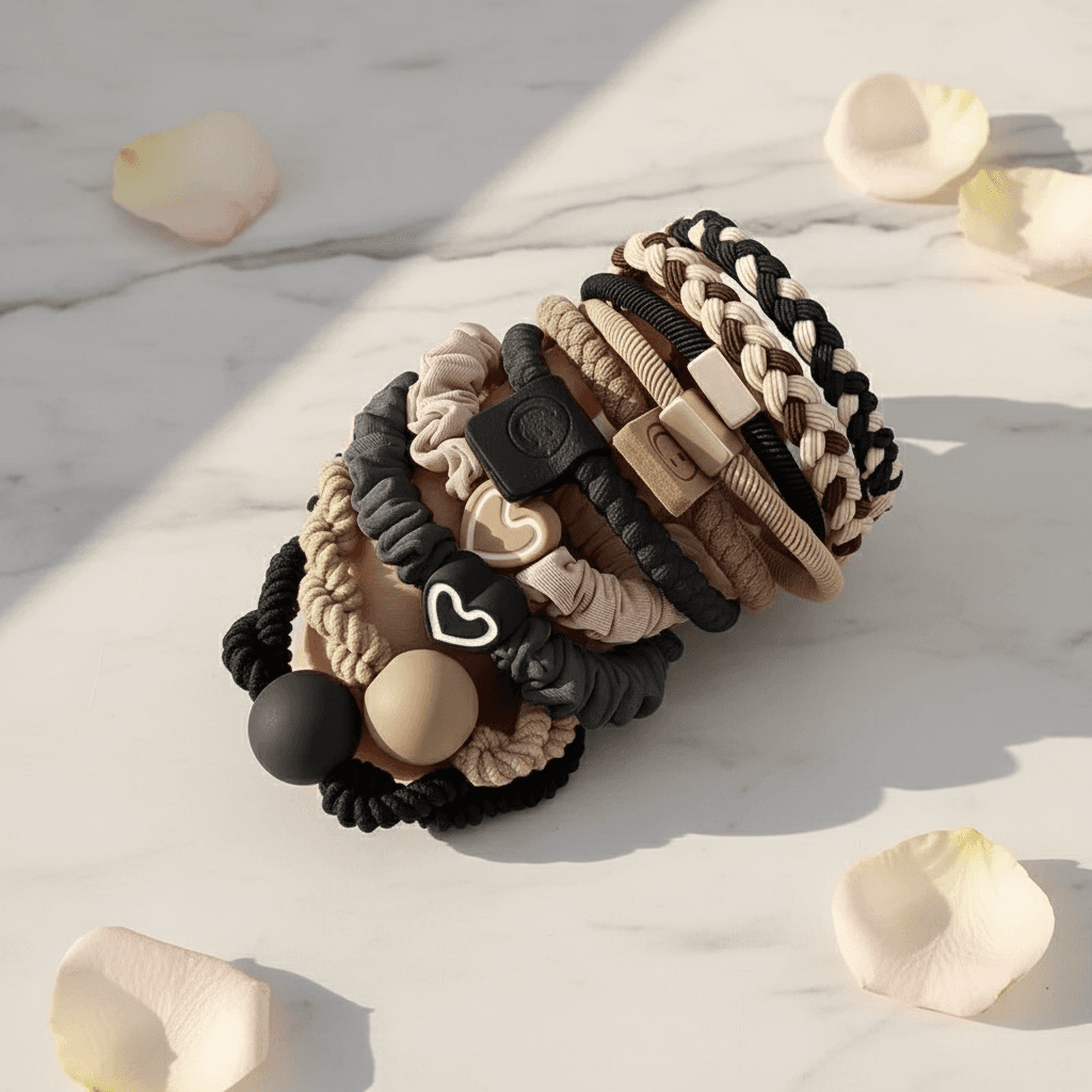 Headband Headband Leather Band Female High Ponytail Holster - 2