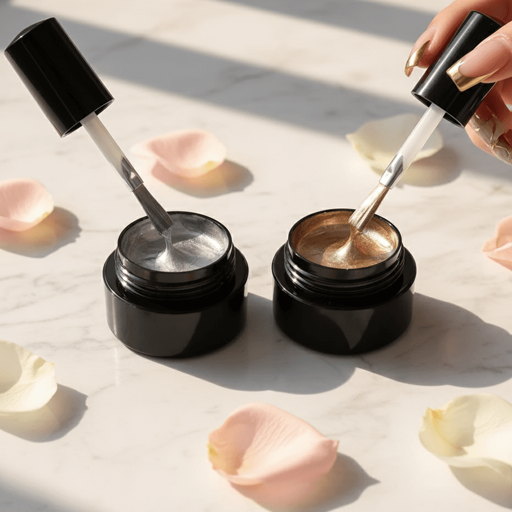 Metallic Metallic Painting Gel Chrome Gold Silver Rose Gold - 2