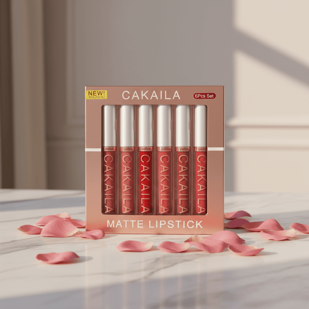 CAKAILA CAKAILA 6-Color Lip Gloss Lipstick Set Liquid Matt - 2