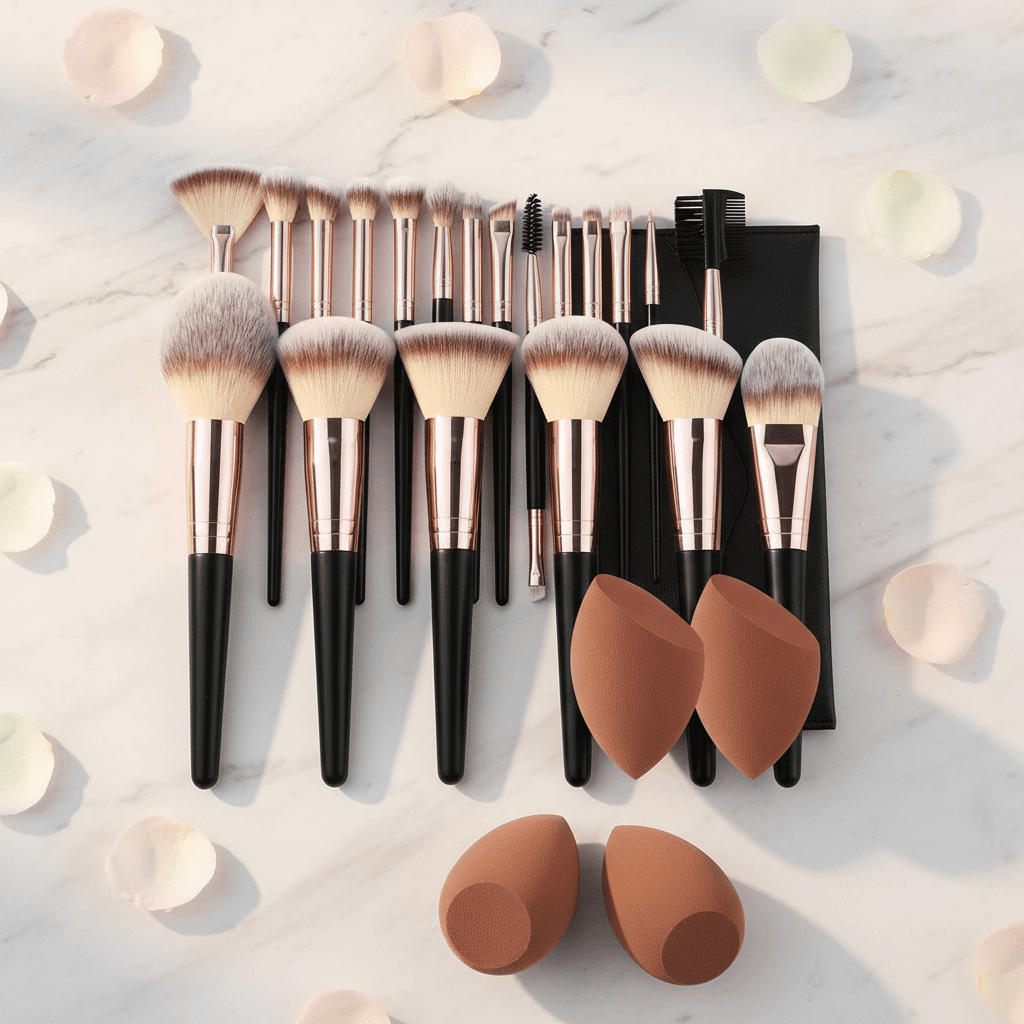 Set Weicher & Flauschiger Make-up Pinsel - 1
