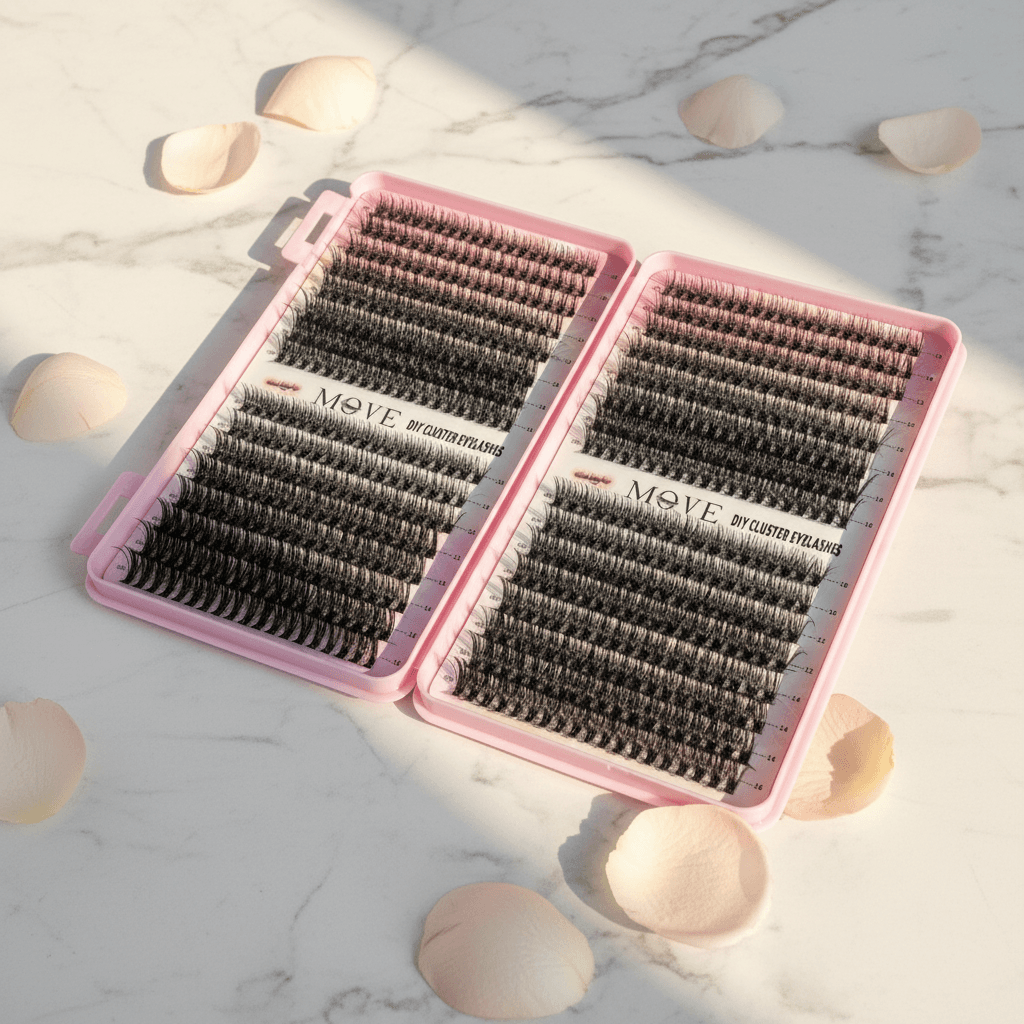 Kit de Pestañas Postizas en Clusters Volumen 5D - 640 Piezas - 1