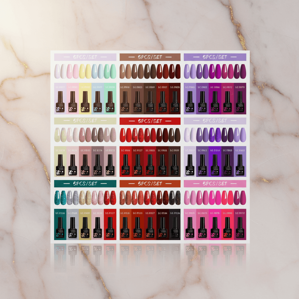 LILYCUTE - Kit Manucure Gel Nude Rose, Jelly & Magnétique - 1